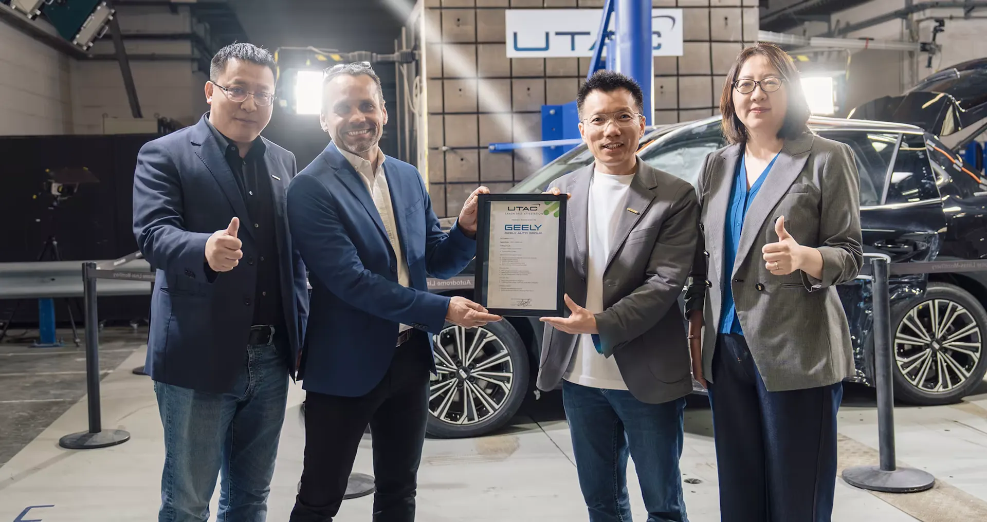 Geely EX5 EM-i прошёл сложное испытание на боковой удар в Европе