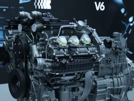 Geely показала новую гибридную установку с мощным V6